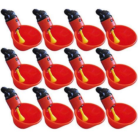 Lot de 50 abreuvoirs automatiques pour volailles, mangeoires et abreuvoirs pour poulets. (1/4)