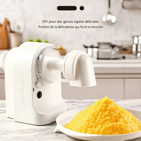 Machine à glace râpée électrique sans fil, smoothies, glace coton