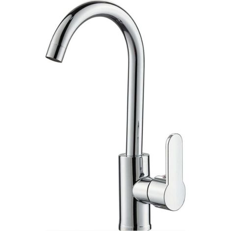 Grifo de cocina de agua fría y caliente, conjunto doméstico, lavabo de cobre, rotación universal (1/4)