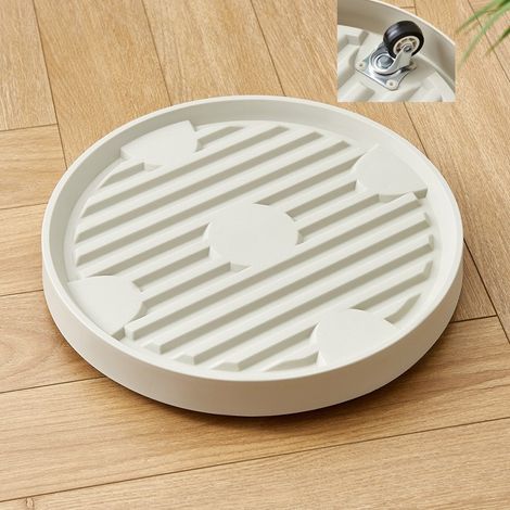 Plante a Roulettes 22cm Plastique Porte Plante à Roulettes Charge Maximale 75 kg Respirant Surface à Motifs pour Extérieur à Intérieur, Cadeau pour les Amateurs de Jardinage (Vert) (1/4)