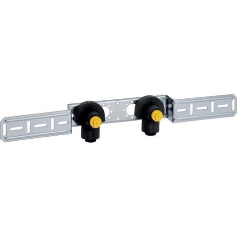 Geberit PushFit Coude de raccordement 90° pré-monté, double, DN 15, 651.290.00.1