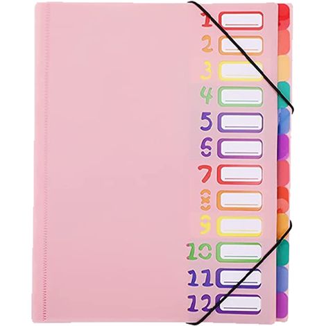 Classeur de classement multicouche A4 à 12 niveaux de l'arc-en-ciel (1/5)