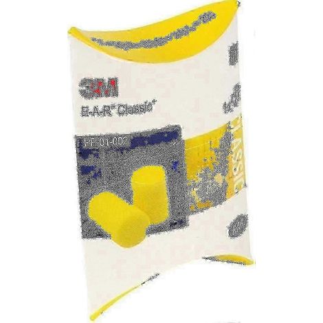 Bouchons d'oreille antibruit 3M, 50 paires, 28 dB, jaune classique, TroveMart (1/4)