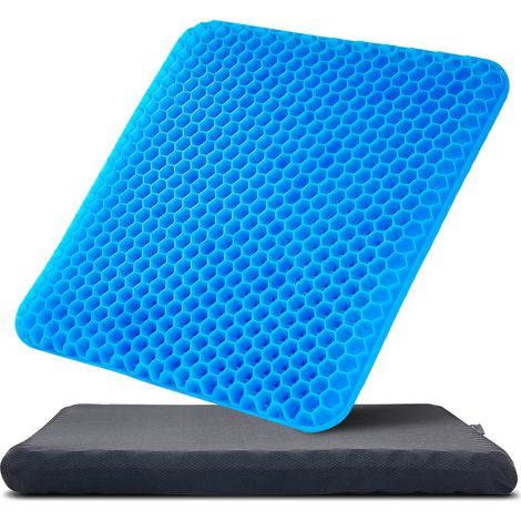 VEVOR Cuscino per Sedia in Gel Rinfrescante Morbido Traspirante, Cuscino Portatile con Fodera Rimovibile per Alleviare Pressione da Sedia a Rotelle, per Viaggio, Ufficio, Auto