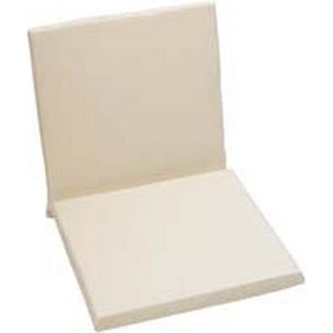 1PZ CUSCINO IMBOTTITO CON SCHIENALE BASSO - cm.42x42x45h. spessore cm.4