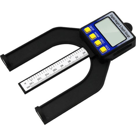 Digitaler Tiefenmesser mit Höhenanzeige 0-80 mm und LCD-Display für Holzbearbeitung und Maschinenbau (1/4)