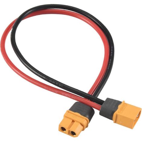Adaptateur de connecteur mâle/femelle XT60 XT-60 de 28 cm (11 pouces) compatible avec les piles de télécommande (1/5)