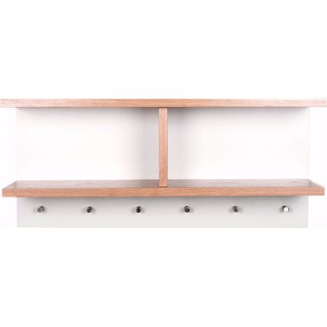 Patère Murale Design "Northgate" 65cm Chêne (1/3)