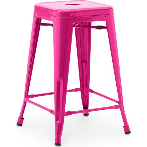 Barhocker - Industriedesign - 60cm - Neuauflage - Stylix Fuchsia