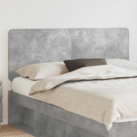 Tête de lit-Panneau de lit Gris béton 150 cm Bois d'ingénierie 245301 (1/5)