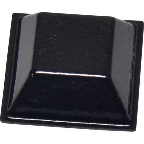 Pied d'appareil TOOLCRAFT PD2205SW autocollant, carré noir (L x l x H) 20.6 x 20.6 x 7.6 mm 1 pc(s) W35081 (1/3)