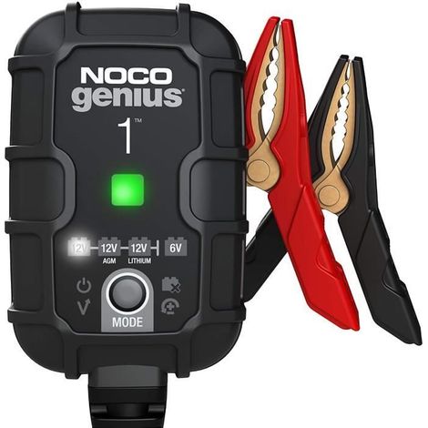 Caricabatterie - NOCO - Genius1EU 1A - 6/12 V - Mantenitore e desolfatatore - Per batterie al piombo-acido (1/5)
