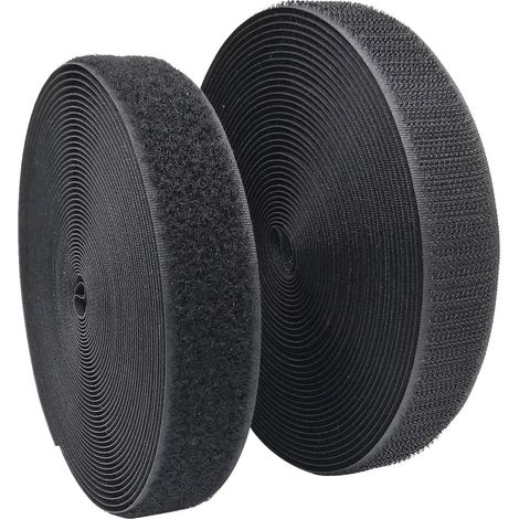 Velcro à coudre, attache en tissu nylon non adhésif 25 mm x 8 m au dos, ruban en tissu non adhésif très résistant (1/5)