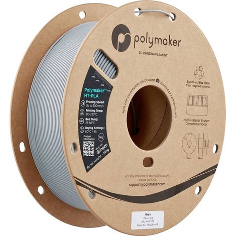 Polymaker PA17003 HT-PLA Filamento per stampante 3D Plastica PLA, PLA HT Resistente alle temperature elevate, Filamento (1/5)