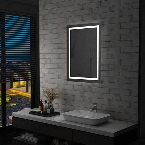 Miroir de salle de bain LED avec capteur tactile 60x80 cm (1/5)