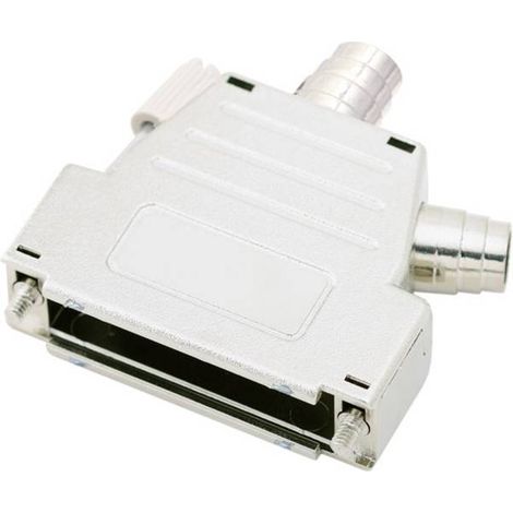 encitech DSSK-M-25-L-K 6260-0106-03 Guscio SUB-D Numero Poli (num): 25 Plastica metallizzata 180 °, 45 ° Argento 1 pz.