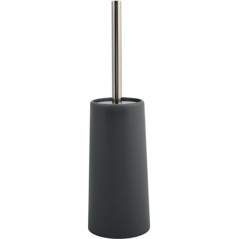 MSV Brosse Wc avec support PP & Inox Gris Anthracite