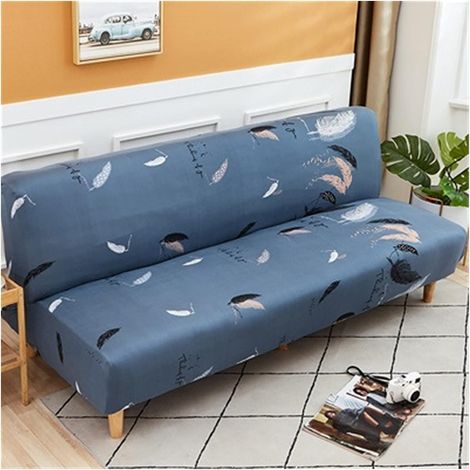 Elastischer Bezug ohne Armlehnen für ein 2- bis 3-Sitzer-Klappbettsofa, Farbe P, 190–230 cm