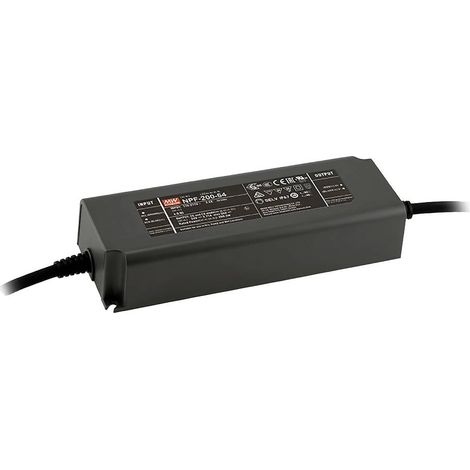 MW Mean Well Driver per LED Tensione costante, Corrente costante 200.3 W 3.71 A non dimmerabile 1 pz.