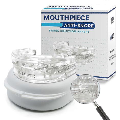 Protège-dents anti-ronflement, protège-dents nocturne pour le bruxisme et les dents, gouttière anti-ronflement ajustable (1/5)