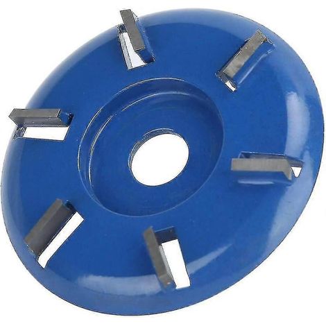 Disque à sculpter le bois pour meuleuse d'angle, 6 dents, pour arrache-souches, outil de coupe pour tronçonneuse (lame plate) (1/4)