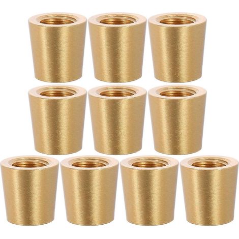 10 pieds de planche à découper en laiton et bois, coniques de 15 mm, compatibles avec les boîtes à bijoux, les plateaux de présentation en bois, les appareils de cuisine et les accessoires de meubles. (1/5)