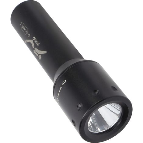 Lampe torche de plongée haute luminosité, étanche et anti-collision, LED sous-marine pour la plongée en extérieur. (1/5)