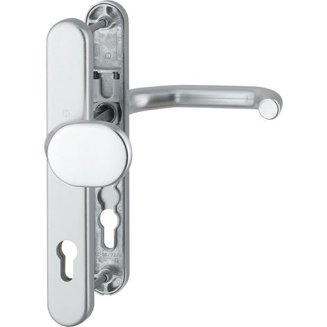 HOPPE® Schutz-Wechselgarnitur mit Schmalschild Paris RD-86G/3358/3357N/138GF, Aluminium, 2642277 (1/2)