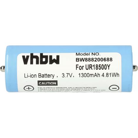Batteria Li-Ion per rasoio Braun  UR18500Y 3,7V 1300mAh