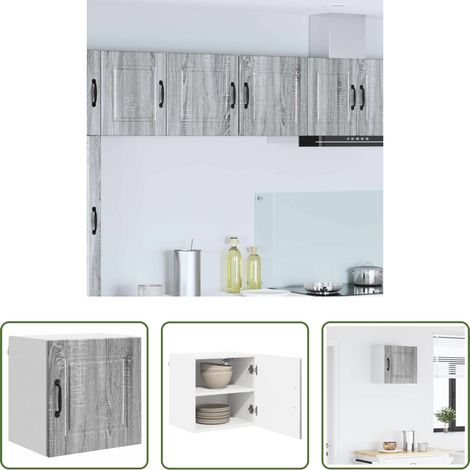 vidaXL Wandschrank - Küchenschrank Graues Sonoma 40 x 31 x 40 cm Holzwerkstoff (1/5)