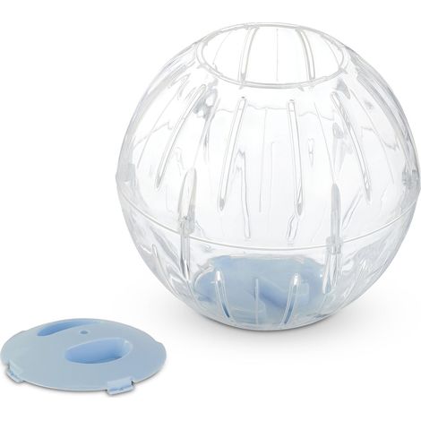 Bola de ejercicio transparente para hámster y ratón 20 x 20 x 20 cm alternativa a la rueda diseño moderno de plástico azul 130012592 (1/4)