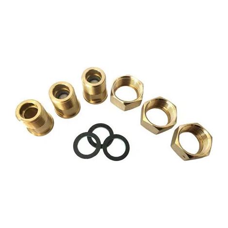 Verschraubungssätze für Brauchwassermischer 1/2" AG x 3/4" IG