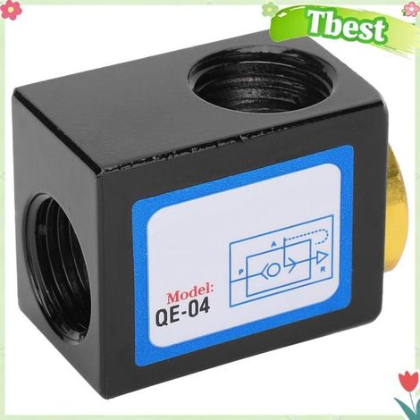Tbest Soupape d'échappement rapide pneumatique Valve D'échappement Rapide, équipement de Commutation de bricolage accessoire (1/5)
