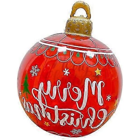Boule de Noël gonflable géante décorée pour l'extérieur, décorations pour sapin de Noël (1/5)