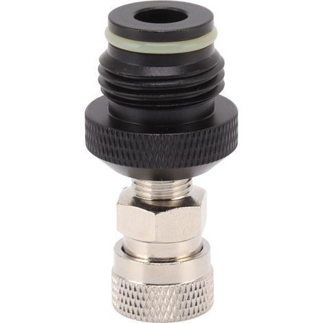 Adaptateur femelle pour bouteille de CO2, étanche, en acier inoxydable et alliage d'aluminium, 8 mm, G1/2, 14, raccord rapide pour tuyau, femelle (1/5)