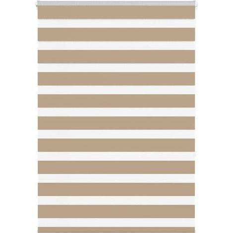 Doppelrollo Sandbraun 105x150 cm Stoffbreite 100,9 cm Polyester