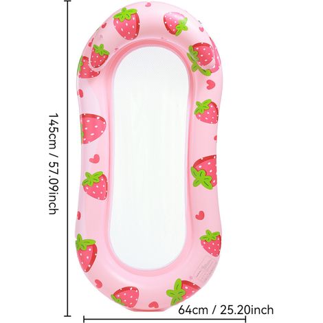 Chaise gonflable pour piscine, matelas de plage avec filet, portable et durable, hamac d'eau, adapté pour la photographie, été, piscine, fête, chaise longue gonflable, mer (1/5)