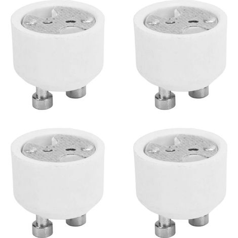 Convertisseur GU10 vers MR16, Adaptateur GU10 vers MR16 Convertisseur de Support de Lampe Résistant à la Chaleur pour Lampe Halogène LED, 4 Pièces (1/5)