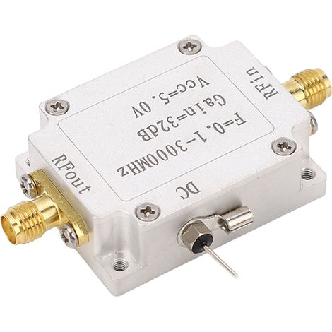 Module amplificateur RF 0,1–3000 MHz, faible bruit, mesure automatique, contrôle 5 V (1/5)