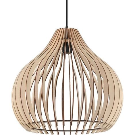 Suspension Bois Sphère pour Ampoule E27 - SILUMEN (1/5)