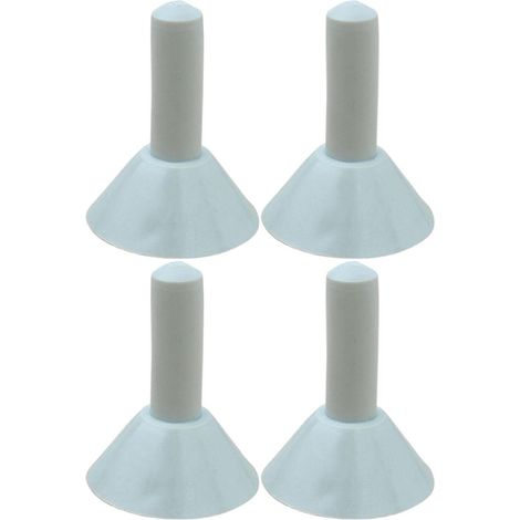 Lot de 4 capuchons isolants pour poteaux de tente - Gris (1/5)
