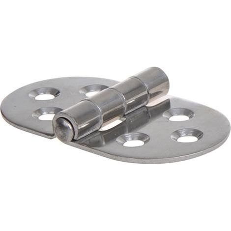 Scharnier 71X40 Mm V4A Rvs Aisi 316 6 Loch