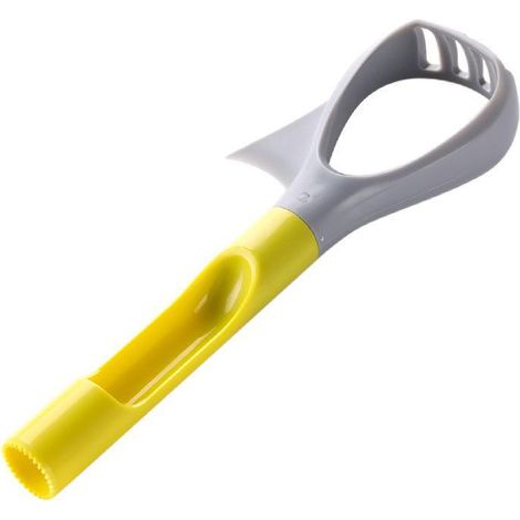 Lntyq Avocadoschneider, Avocadoschäler-Schneider, Avocadoschälwerkzeug, Multifunktionaler Avocadoschäler, Avocadoschneider, zum Entkernen, Schälen und Schneiden von Früchten (1/5)