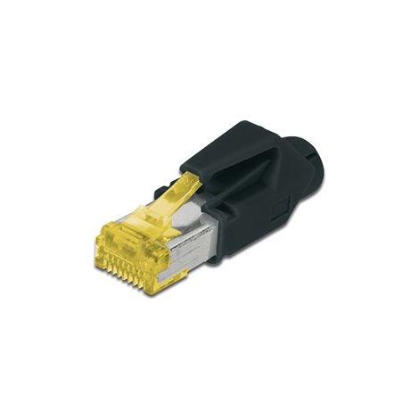 DigitusDigitus CAT6A cavo di collegamento RJ-45 Nero, Giallo