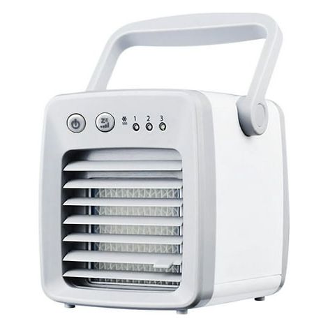 Mini climatiseur USB portable et mini frigo rechargeable avec fonction charge, pour bureau et voyage, refroidissement rapide, compact et silencieux (1/4)