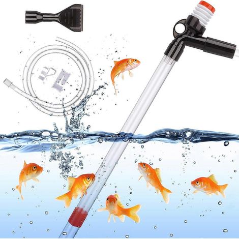 Nettoyeur de gravier pour aquarium, changeur d'eau pour aquarium. Nettoyeur d'aquarium avec siphon et bouton d'air, 2024 Ping (1/5)