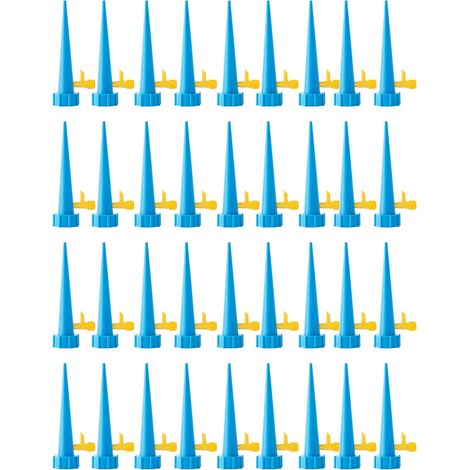 30 botellas de riego por goteo, botellas de riego automático para plantas con válvulas para jardín, hogar, macetas de interior y exterior (azul) (1/5)