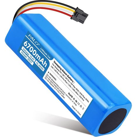 6700mAh Batterie pour Dreame L10s Ultra, L10 Prime, L10, D10, D10 Plus, L10s Ultra Gen 2,Z10 Pro,Dreame D9 F9 Pro/Max,D9 Max Gen 2, Xiaomi Roborock S5/S6/S7/S50 Aspirateur (1/5)