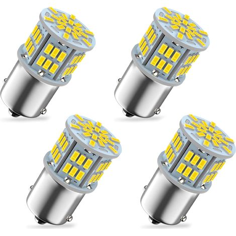 P21W Led Bulb, 4pcs P21W Led Bulb, 24v Truck Led Bulb, 1156 Car Led Bulb, for Auto Car RV DRL Daytime Running Lights, Reverse Light, Rear Fog Lights, Boat (1/5)