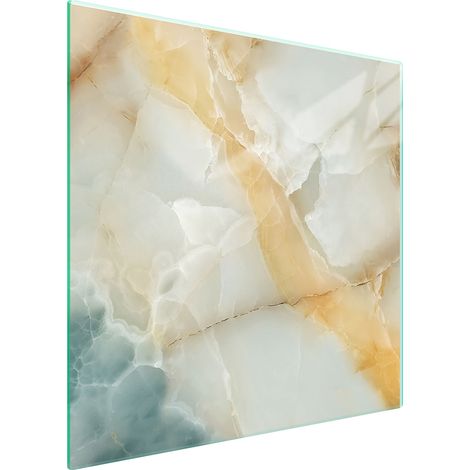 GLASSCHUTZPLATTE FÜR HERD 50x52 MARMOR (1/5)